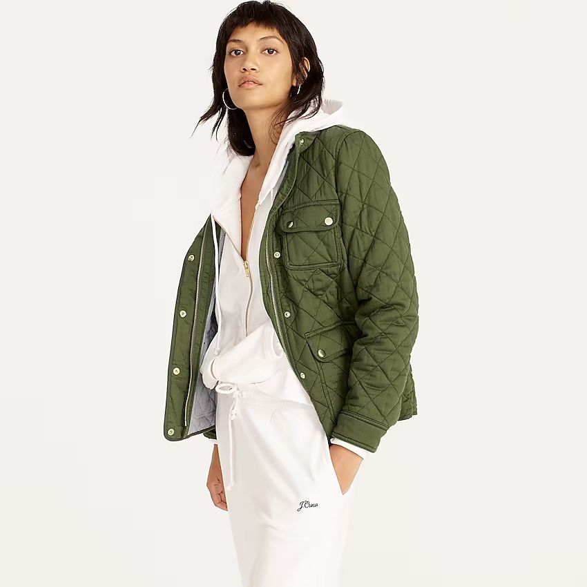 Tall quilted downtown field jacket | J.Crew US