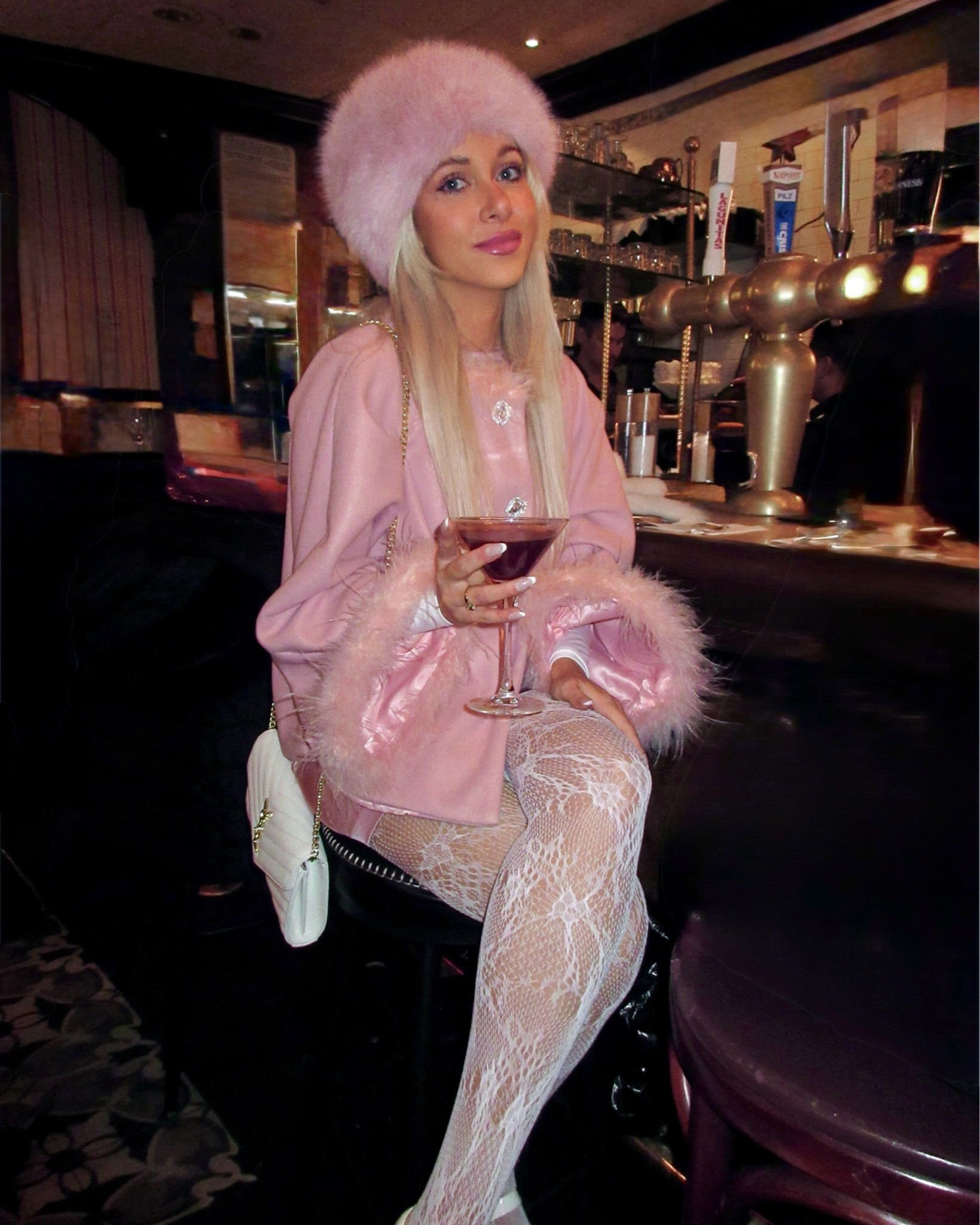 Chic winter fashion, pink fur hat, fur trim coat, cozy elegance, white tights, sleek winter look, white Mary Jane heels, sophisticated finish, white handbag for a polished outfit, 2025 winter fashion trends, bold winter accessories, winter outfit inspiration with a pop of pink, preppy winter fashion, winter barbie outfit, all pink style, nyc winter, New York fashion

#LTKSeasonal #LTKStyleTip #LTKTravel