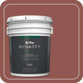 5 gal. #MQ1-21 Rich Brocade Semi-Gloss Exterior Stain-Blocking Paint & Primer | The Home Depot
