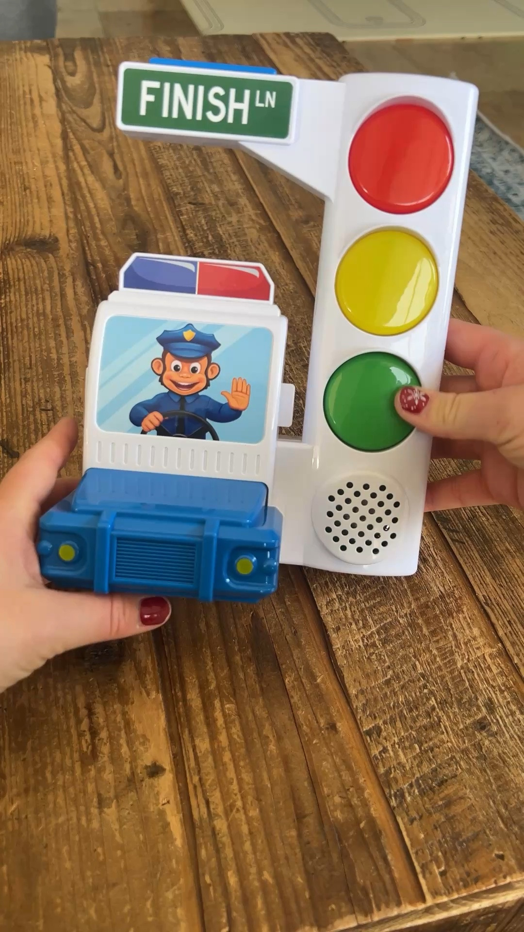 This 3-in-1 game is perfect to get kids moving when you are stuck inside! Plus, it works on self-regulation which toddlers need so much practice with. Here’s what that is and how this game helps with that…

Self-regulation is basically our ability to control our thoughts, impulses, emotions, and actions. This game has 3 games that help them to do that.
1. Red light green light, they have to control starting and stopping plus listening to directions
2. Sneaky Steps they have to control the speed of their body, going very slow is tricky for kids
3. Spotlight Boogie they have to listen and move like the game says and it will tell if they aren’t doing the correct movement

Since the game detects their movements they are prompted when they don’t follow the rules, making it very hard to “cheat” and holds them accountable. 

#LTKKids #LTKActive #LTKFamily