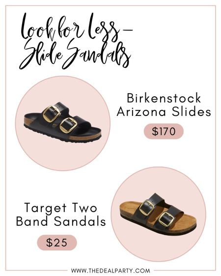 Slide Sandals |  Birkenstock Look for Less 

#LTKfindsunder50 #LTKstyletip #LTKshoecrush