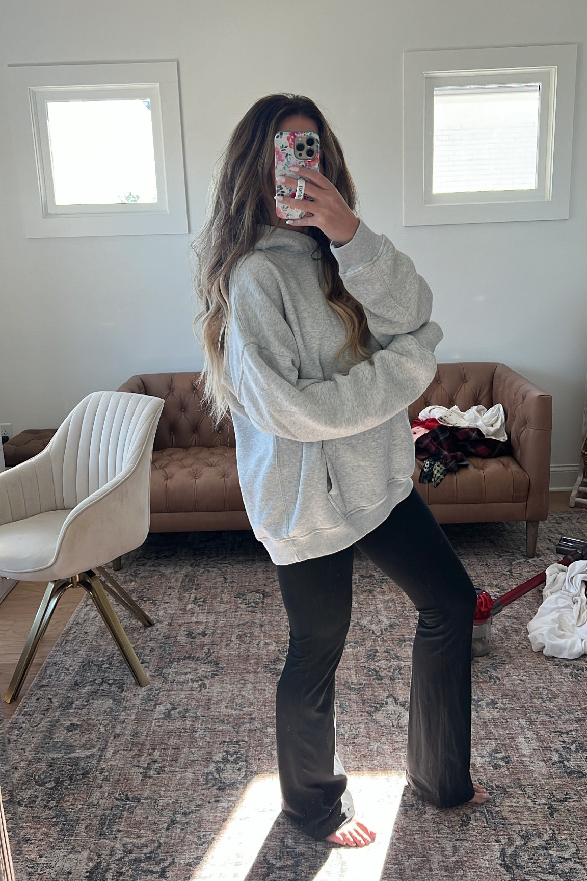 Large in the hoodie and have it in almost every color :)
Size 4 in the flared leggings! 

#LTKcurves #LTKunder100 #LTKstyletip