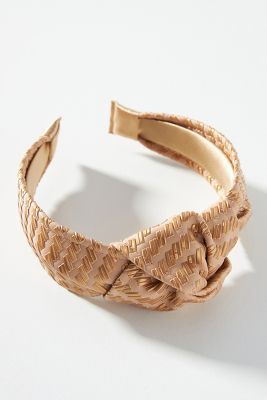Faux Leather Knotted Headband | Anthropologie (US)