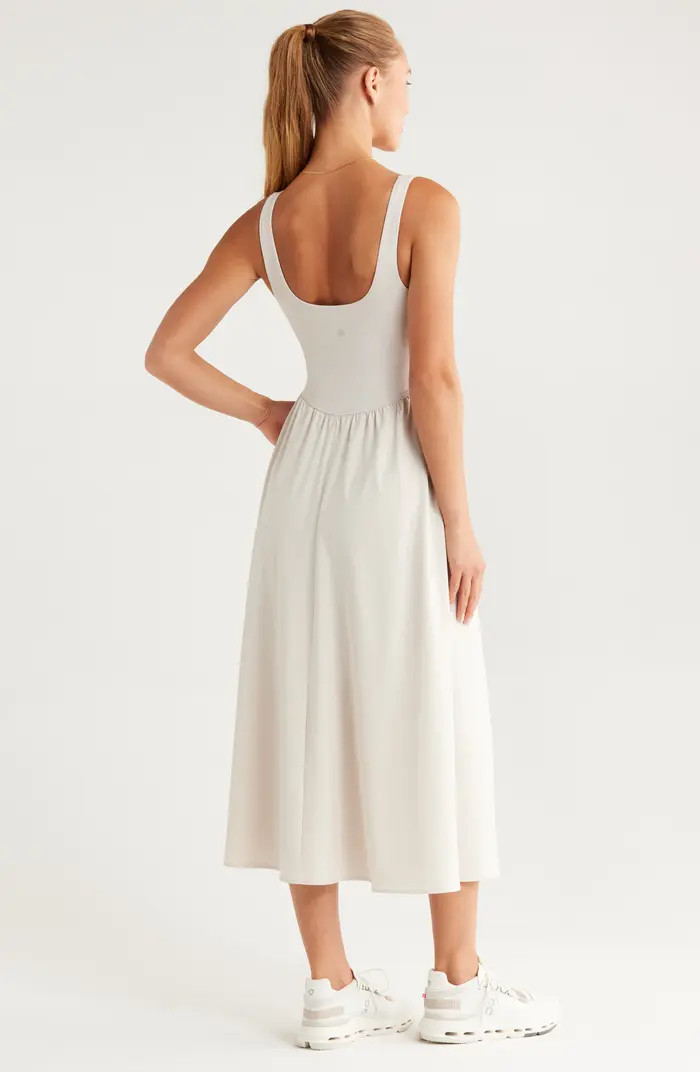 Effortless Square Neck Midi Dress | Nordstrom