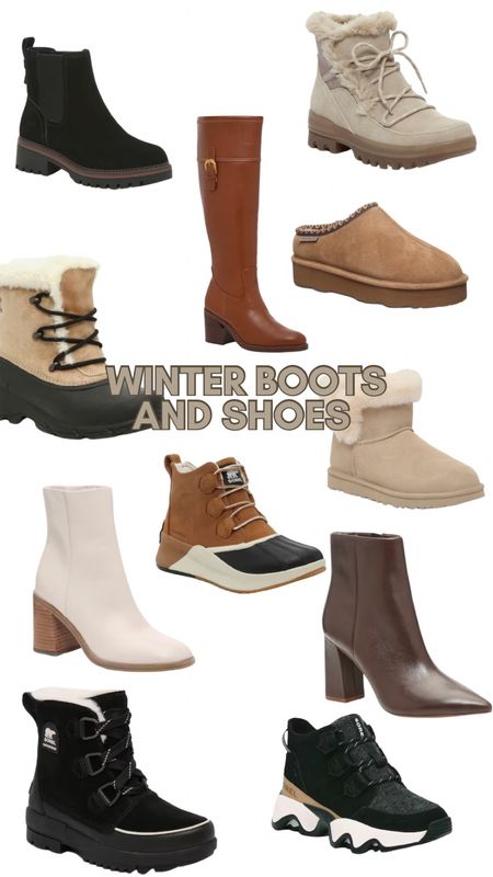Winter boots and shoes// booties// winter shoes// boots // Uggs// sorel// 

#LTKshoecrush #LTKGiftGuide #LTKSeasonal