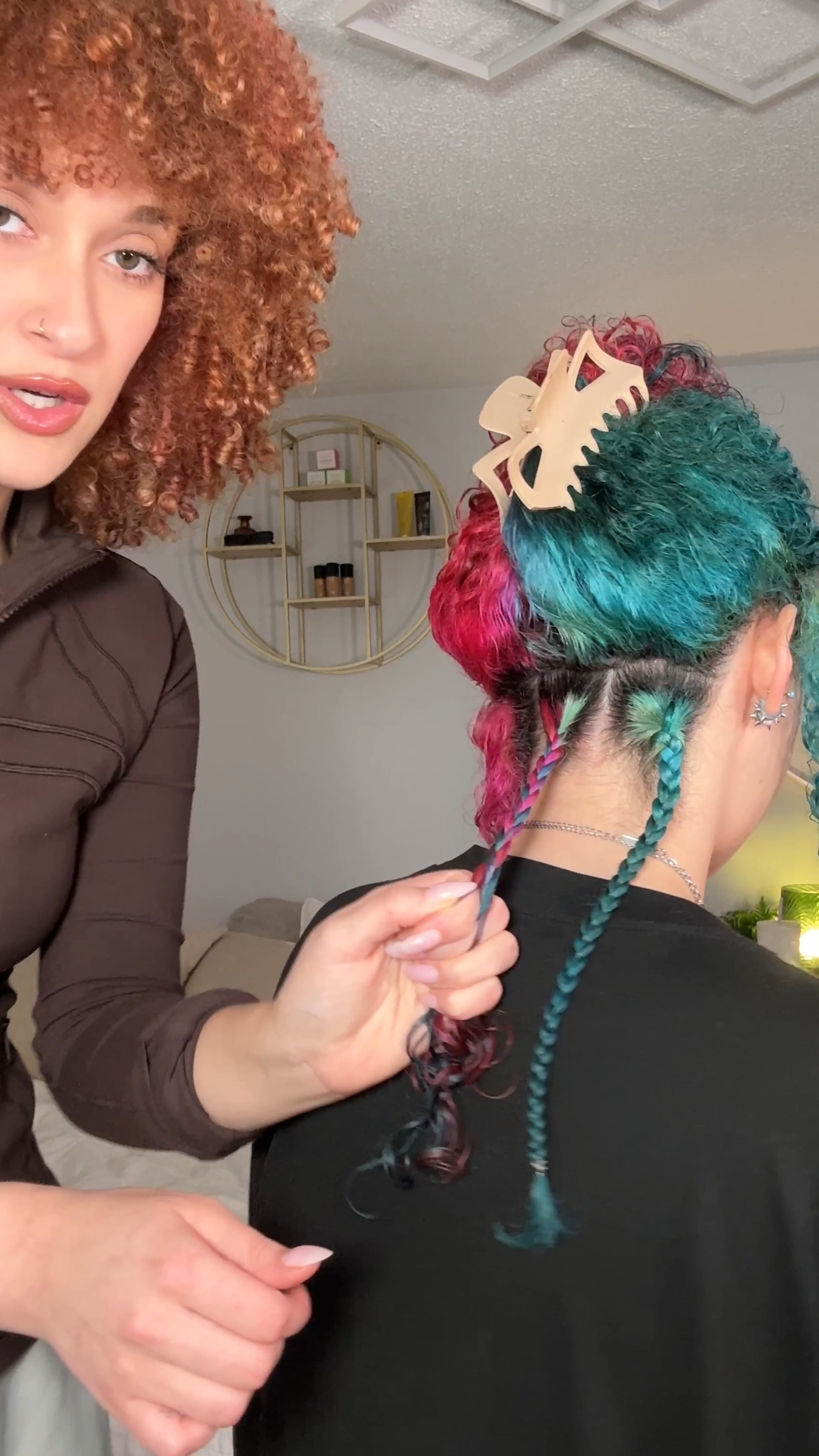 HEALING my sisters damaged hair with protective styles!! This is how we healed her hair the last time she over bleached (and last time it was way worse) #curlyhair #braids #haircare 

#LTKVideo #LTKHoliday #LTKbeauty