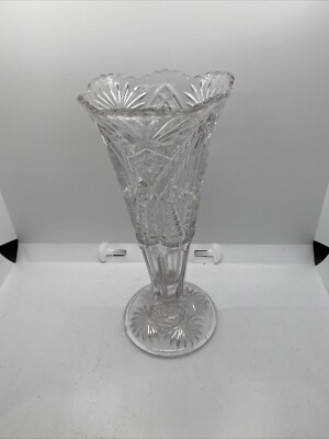 Large Vintage Cut Glass Vase  | eBay | eBay US