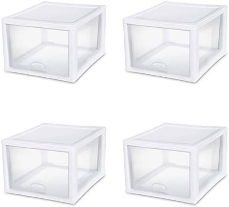 Sterilite 2310-4 27 QT/26 Liter stacking drawer (Pack of 4) | Amazon (US)