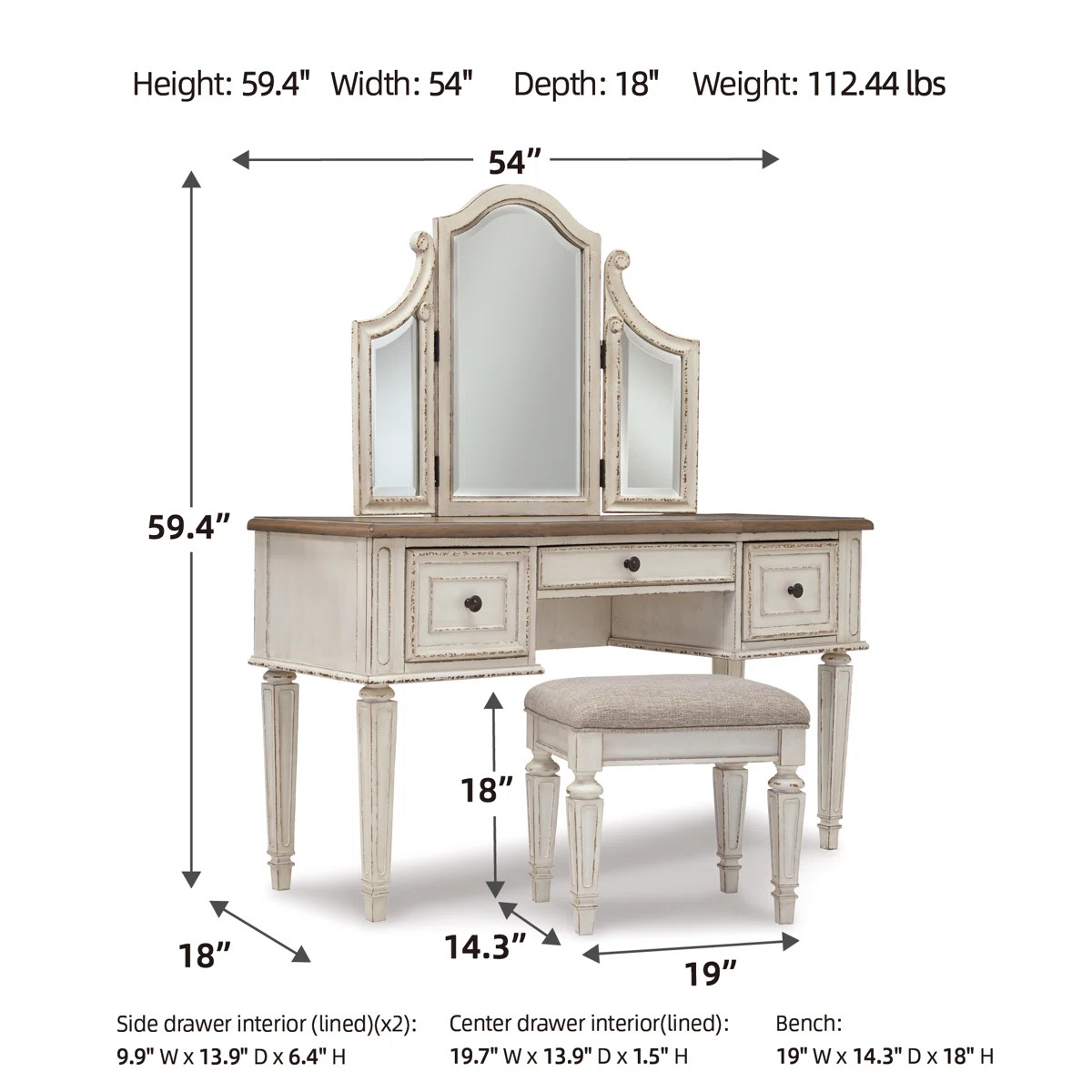 Hayley Vanity | Wayfair North America