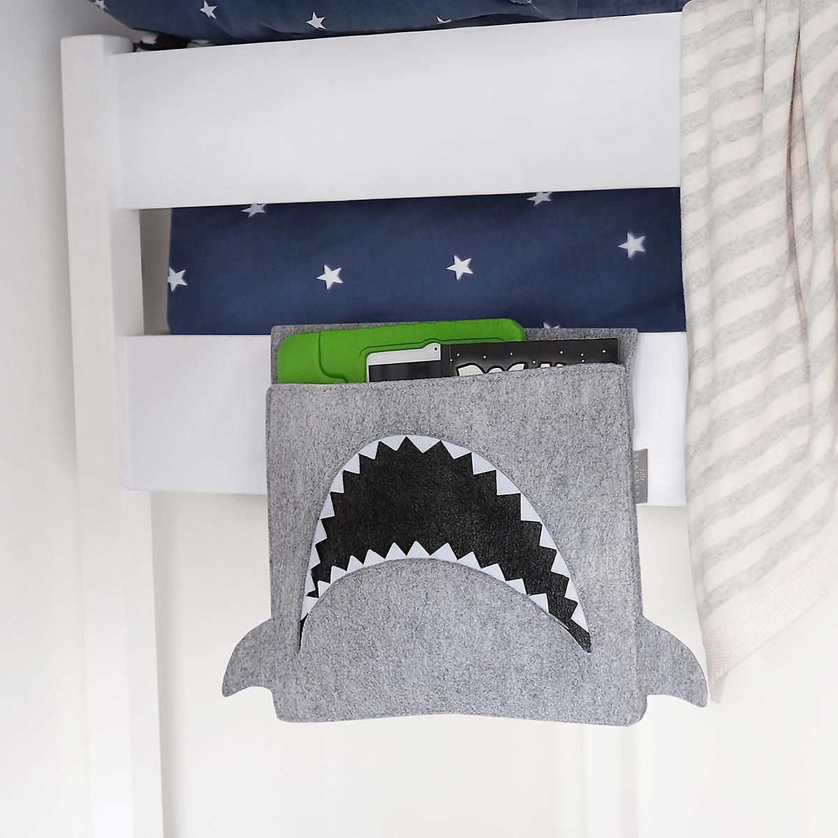 Little Stackers Shark Bedside Storage Caddy | The Container Store