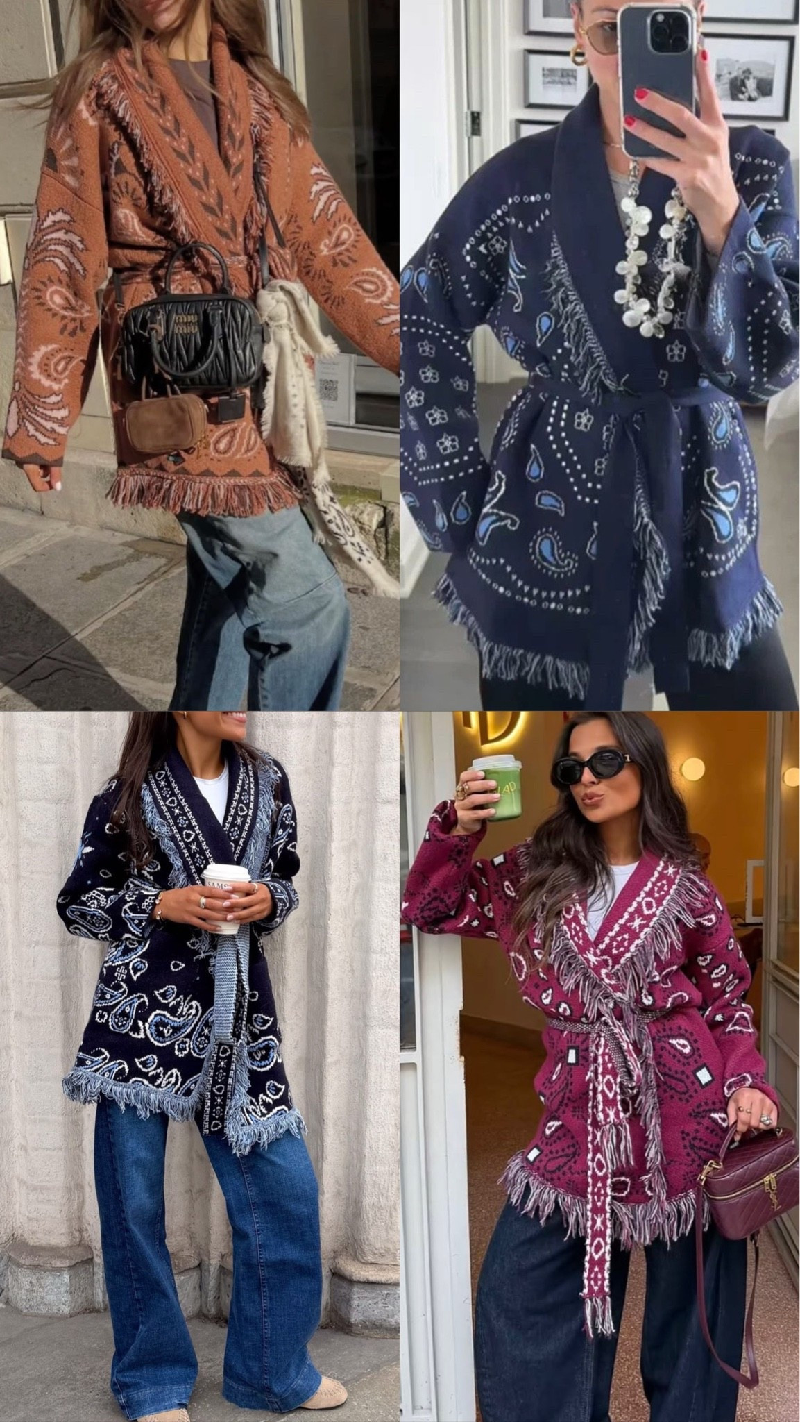 Obsessed with this look for fall! Linking fringe paisley cardigans here

#LTKootd #LTKSeasonal