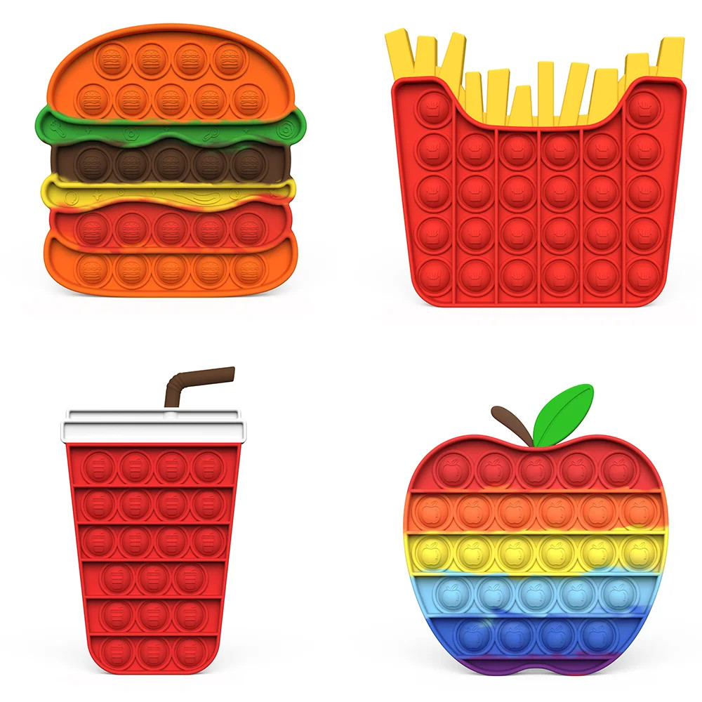 (4 Pack) Pop It Fidget Toys Pop Its Fidgets Stocking Stuffers for Kids Toys 3 4 5 6 7 8 9 10 11 1... | Walmart (US)