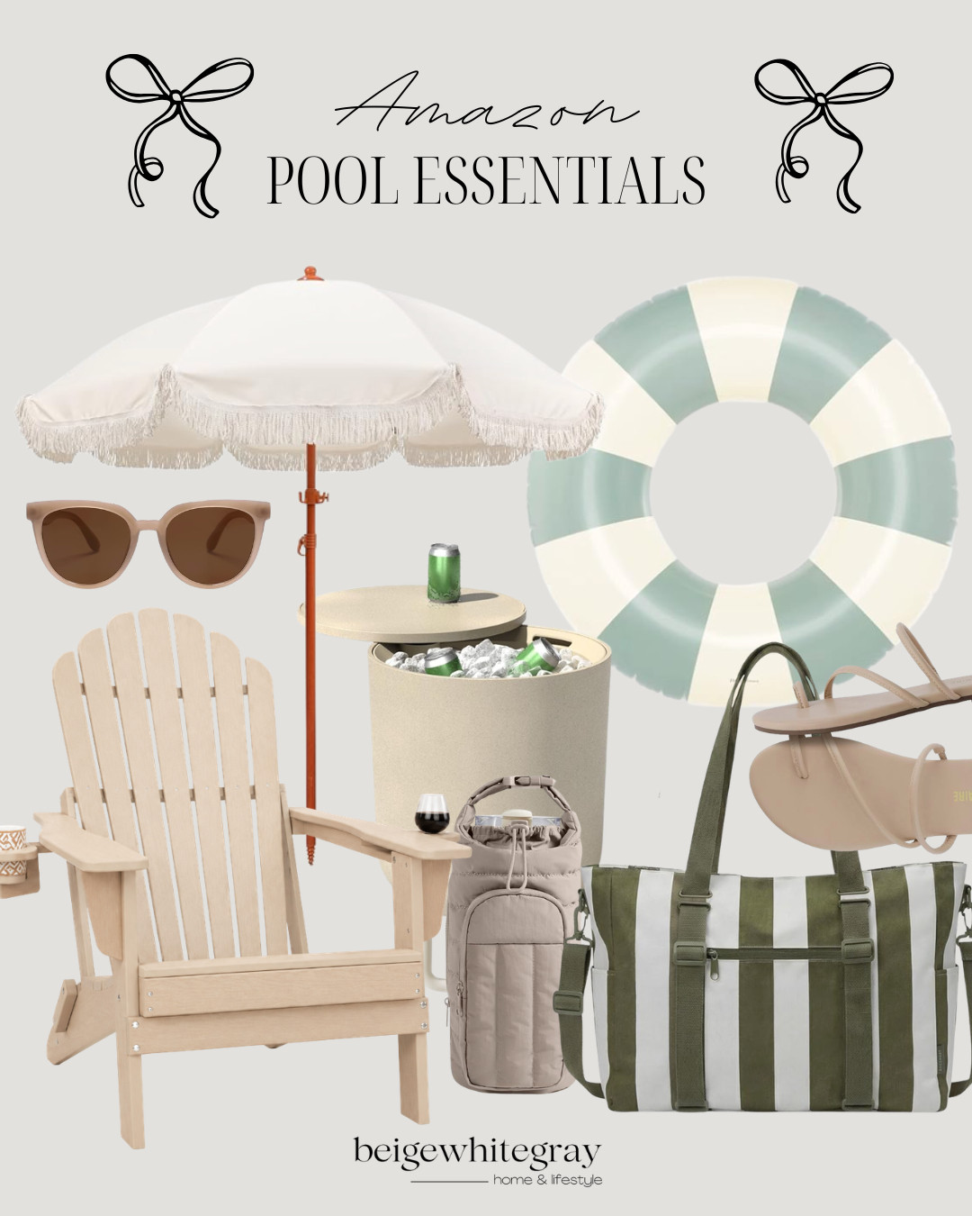 Time to relax by the pool with these must-have essentials from Amazon! Perfect for a day of fun and sun. #PoolEssentials #AmazonFinds