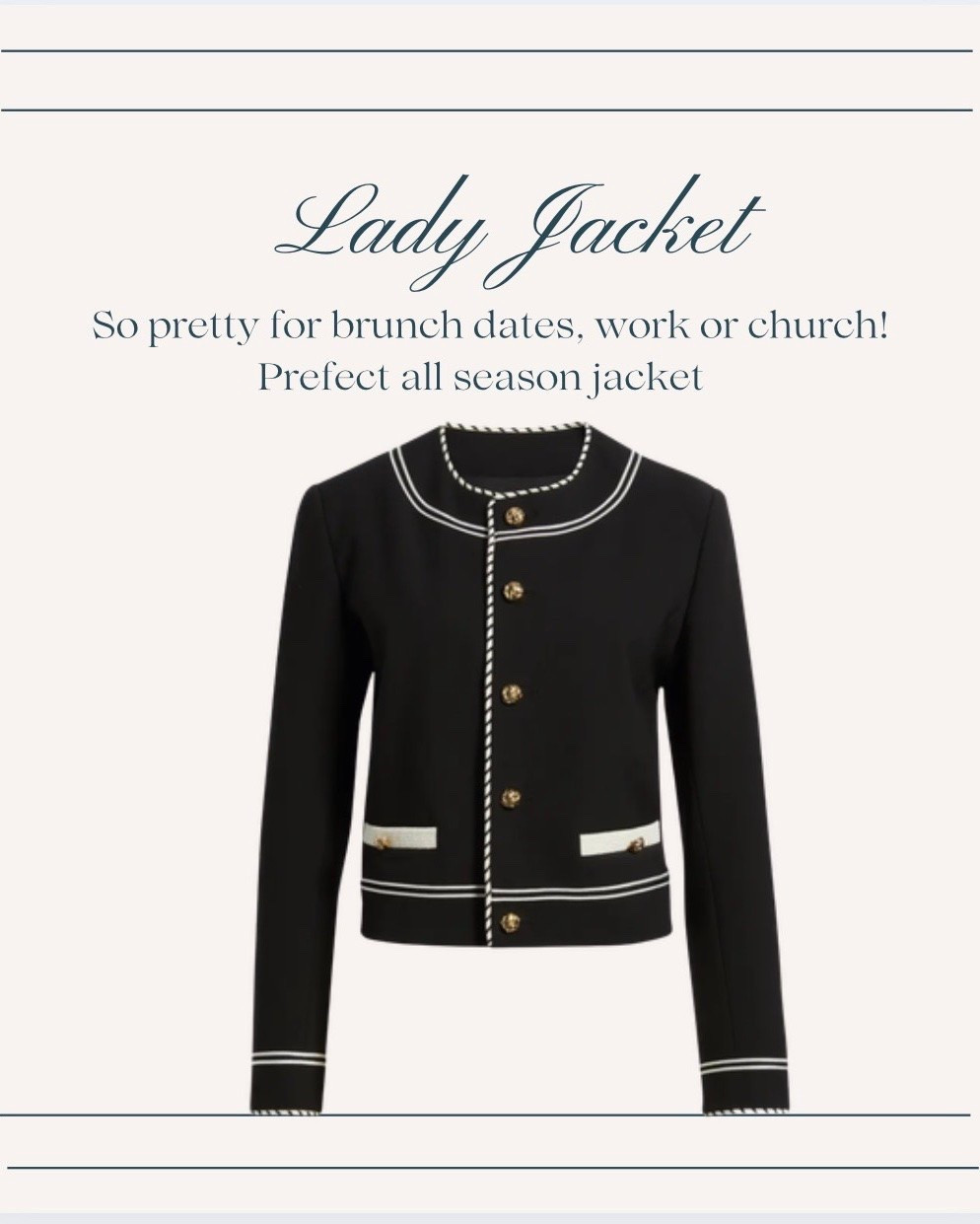 Simply elegant! Classic design that will carry you all year long. Great find! s

#LTKdayinmylife #LTKOver40 #LTKMidsize