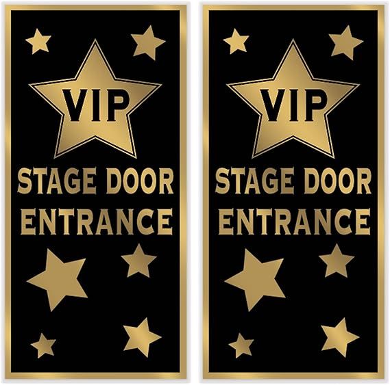 Beistle 2 Piece Plastic Indoor Outdoor VIP Stage Entrance Door Covers, Movie Theme Awards Night P... | Amazon (US)