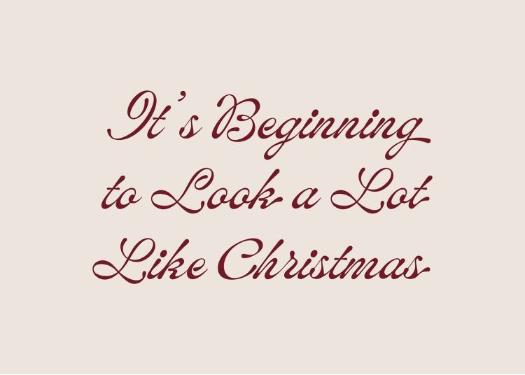 Look a Lot Like Christmas Print | Desenio