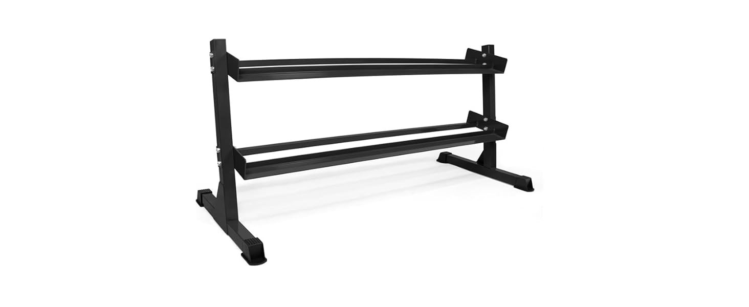 WF Athletic Supply Heavy-Duty Dumbbell Rack Stand, Weight Rack for Home Gym, Weight Holder, Avail... | Amazon (US)