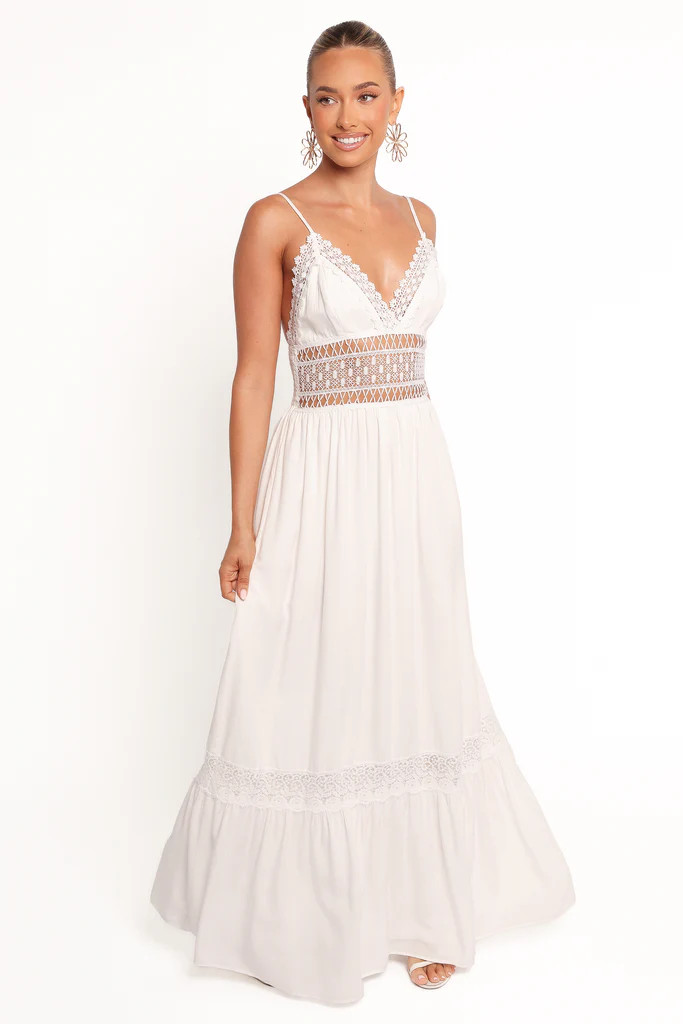 Kiran Maxi Dress - White | Petal & Pup (US)