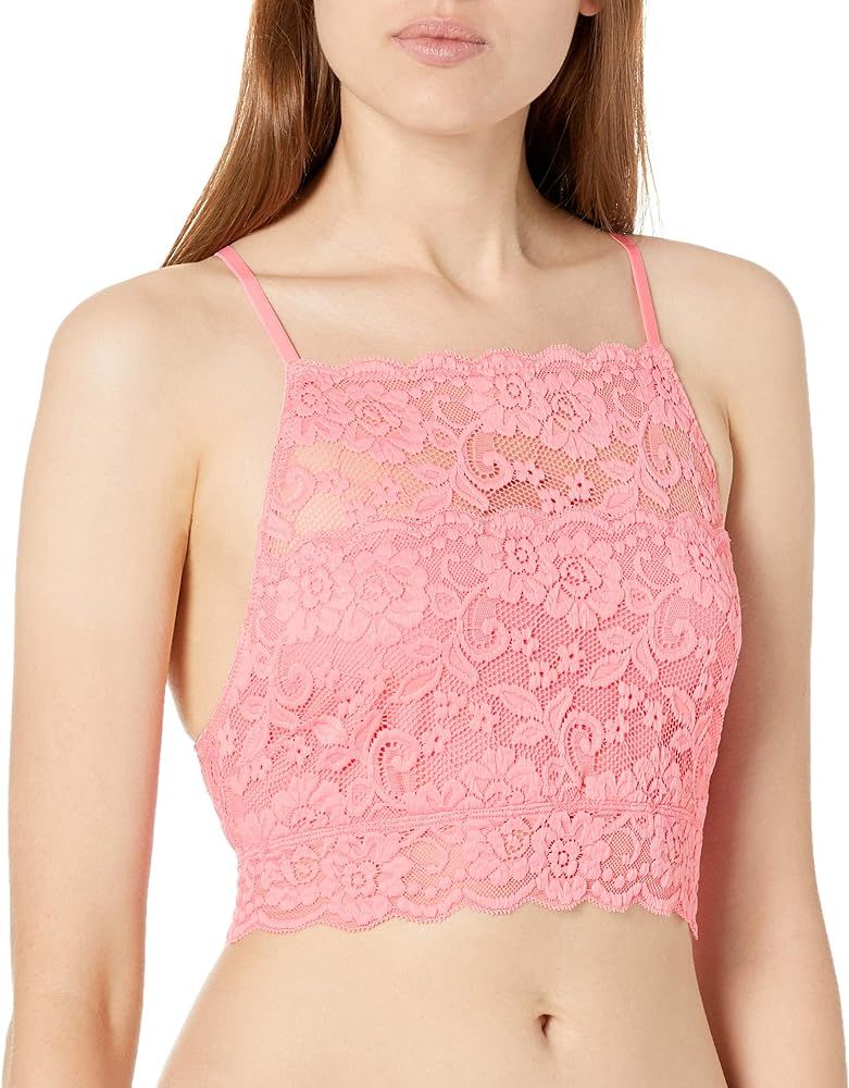 Amazon Brand - Mae Women's High-Neck Lace Bralette (for A-C cups) | Amazon (US)