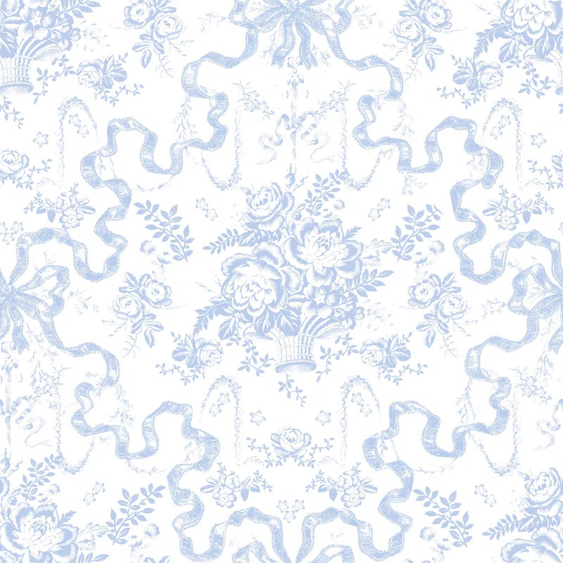 Fairytale Peony Toile Wallpaper | Wayfair North America