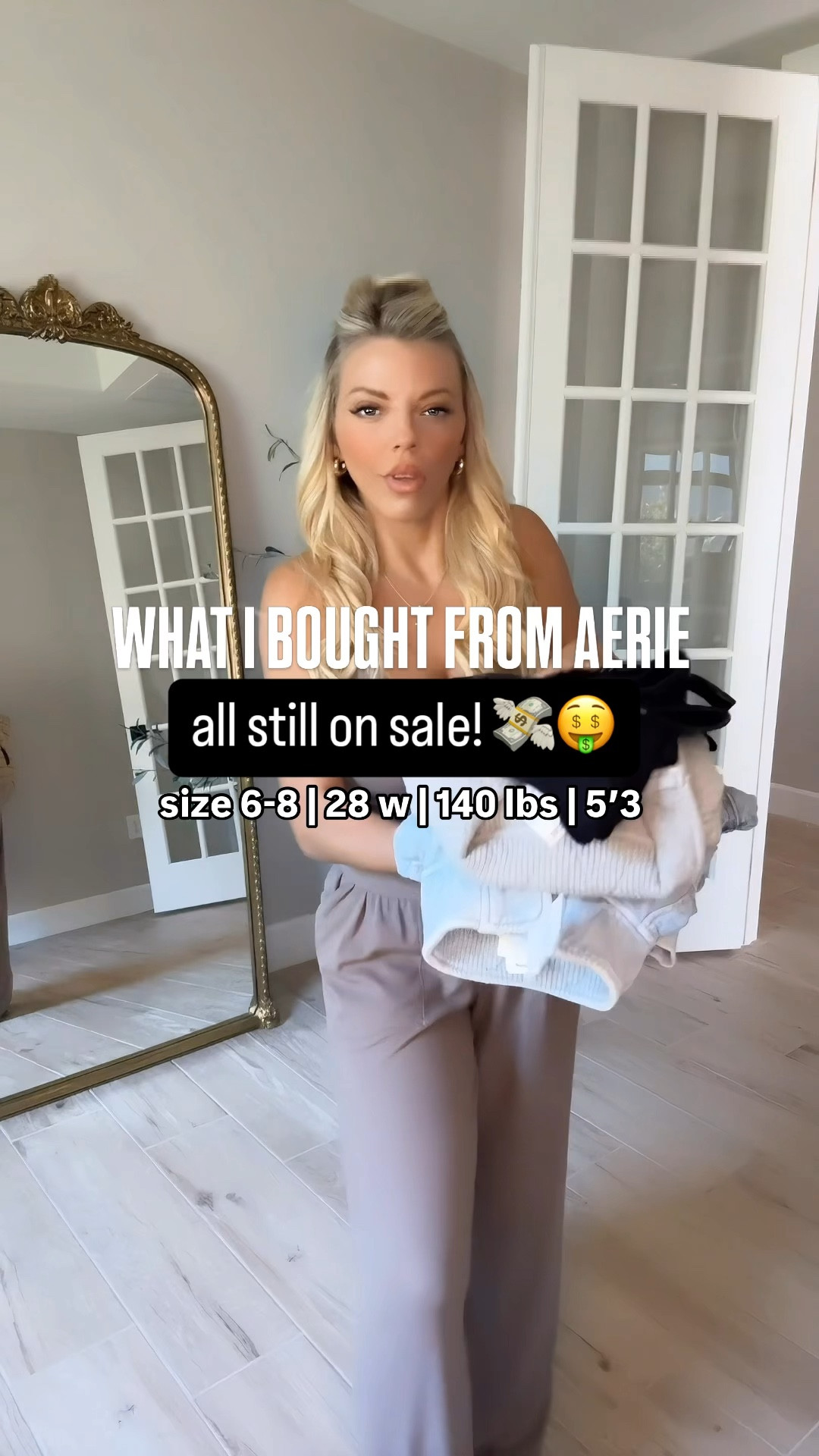 Aerie American eagle haul! So many goodies! Wait til the end for a cutie date night fit 🔥🤍💋 loving these casual looks and the baggy denim too! #aerie 

#LTKMidsize #LTKSeasonal #LTKFindsUnder100