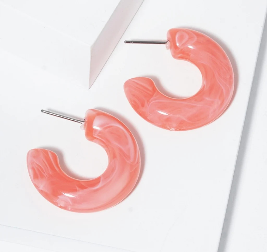 Huggies Sherbet Sunrise Hoops | Erin McDermott Jewelry