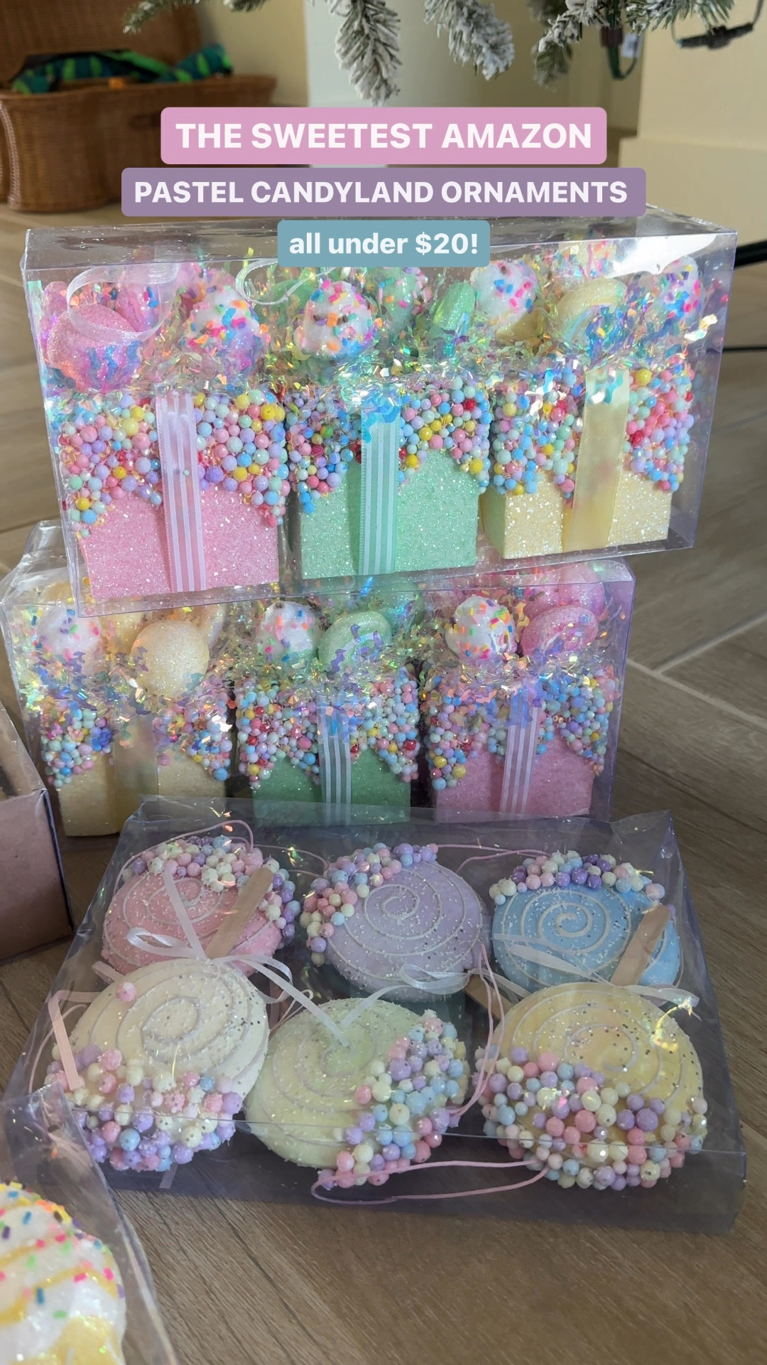 The SWEETEST pastel candyland ornaments from Amazon! They’re all under $20 each and SO STINKIN CUTE if you’re doing a pastel Christmas tree theme, pinkmas theme, or candyland Christmas tree theme this year! 

#LTKSeasonal #LTKHoliday #LTKHome