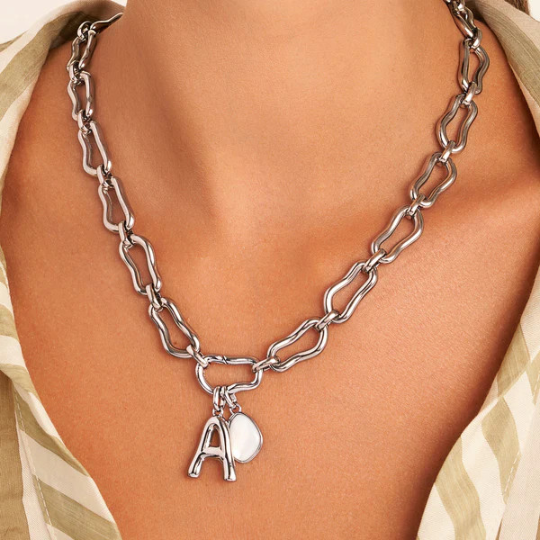 Molten Link Necklace (Silver) | Abbott Lyon