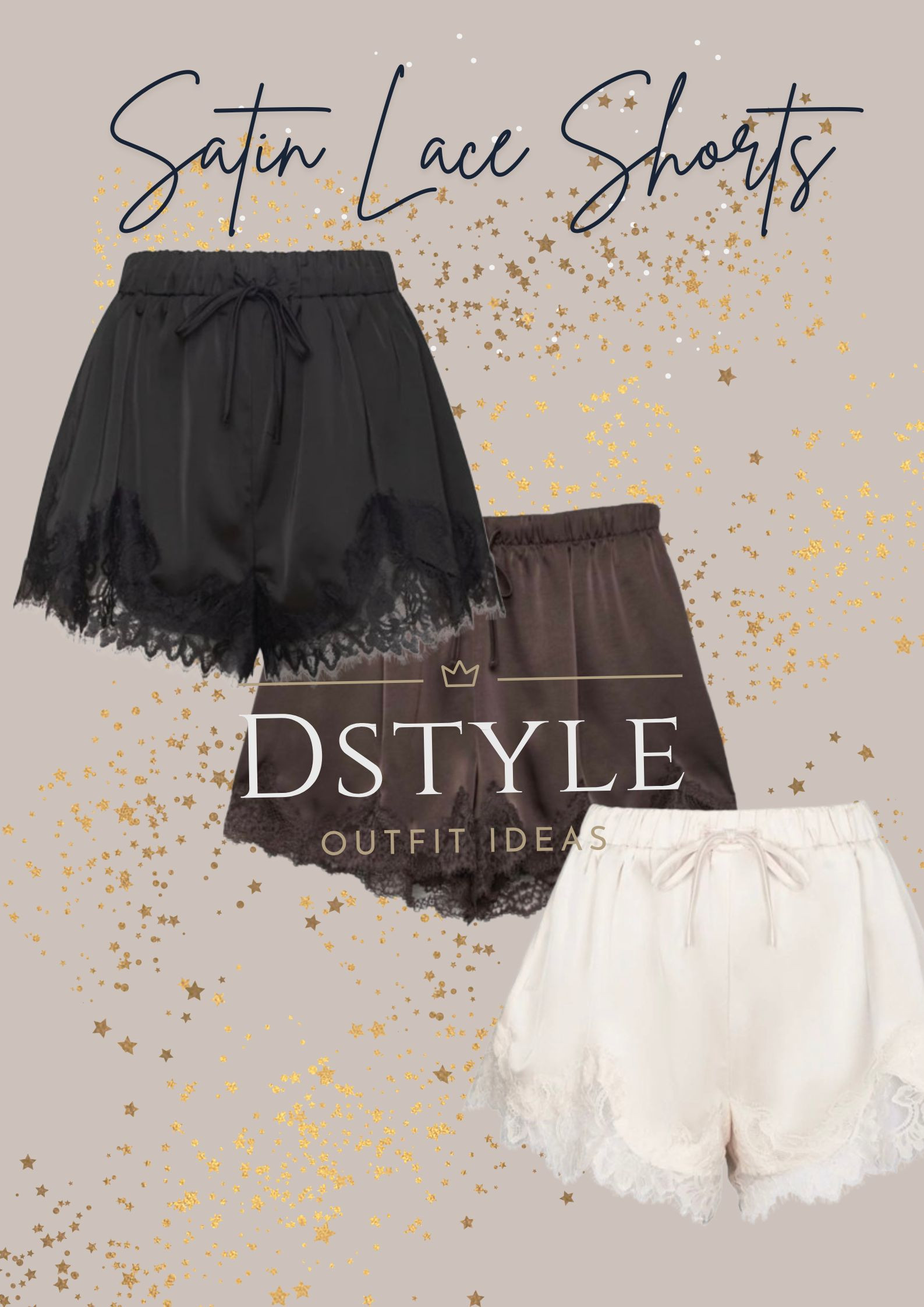 Found the prettiest satin lace shorts for your summer wardrobe! These have the most delicate lace trim and a comfortable elastic waistband.

#SatinShorts #LaceTrim #SummerOutfits

#LTKootd