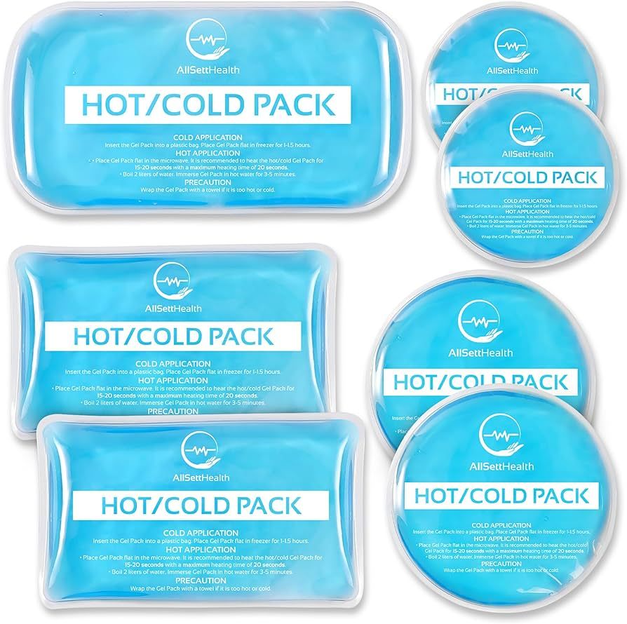 Reusable Hot and Cold Gel Ice Packs for Injuries - Cold Compress, Ice Pack, Gel Ice Packs, Cold P... | Amazon (US)