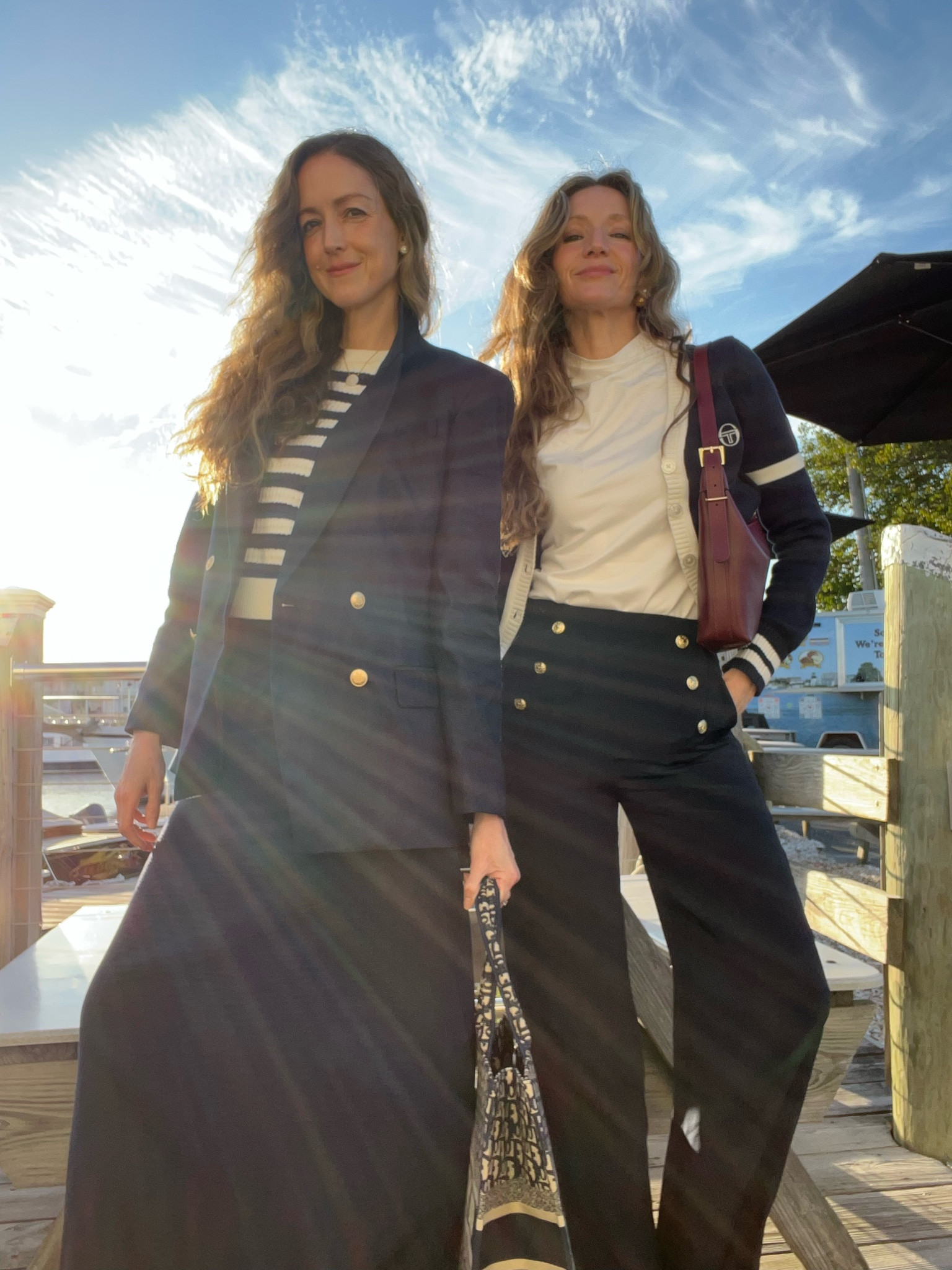 Tonight’s dinner looks! Navy blazer on sale at j crew!! Don’t miss sale with code weekend! My gold button Lilysilk pants are 20% off  with code ziba20 and the pop of burgundy makes everything chic!

#LTKWorkwear #LTKFindsUnder50 #LTKSaleAlert