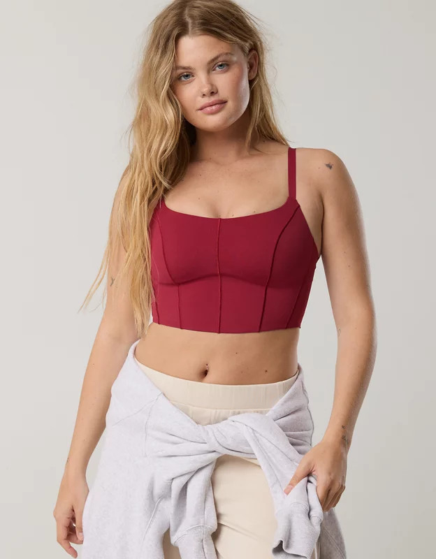 OFFLINE By Aerie Real Me Hold Up! Corset Sports Bra | Aerie