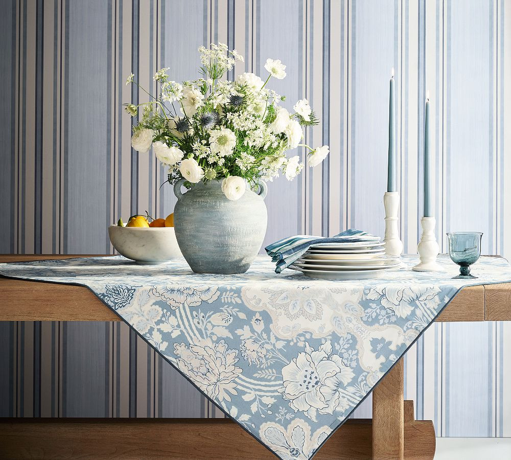 Kravet Arboretum Cotton/Linen Table Throw | Pottery Barn (US)