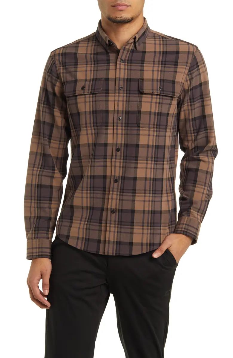 Mizzen+Main Upstate Plaid Stretch Flannel Button-Up Shirt | Nordstrom | Nordstrom