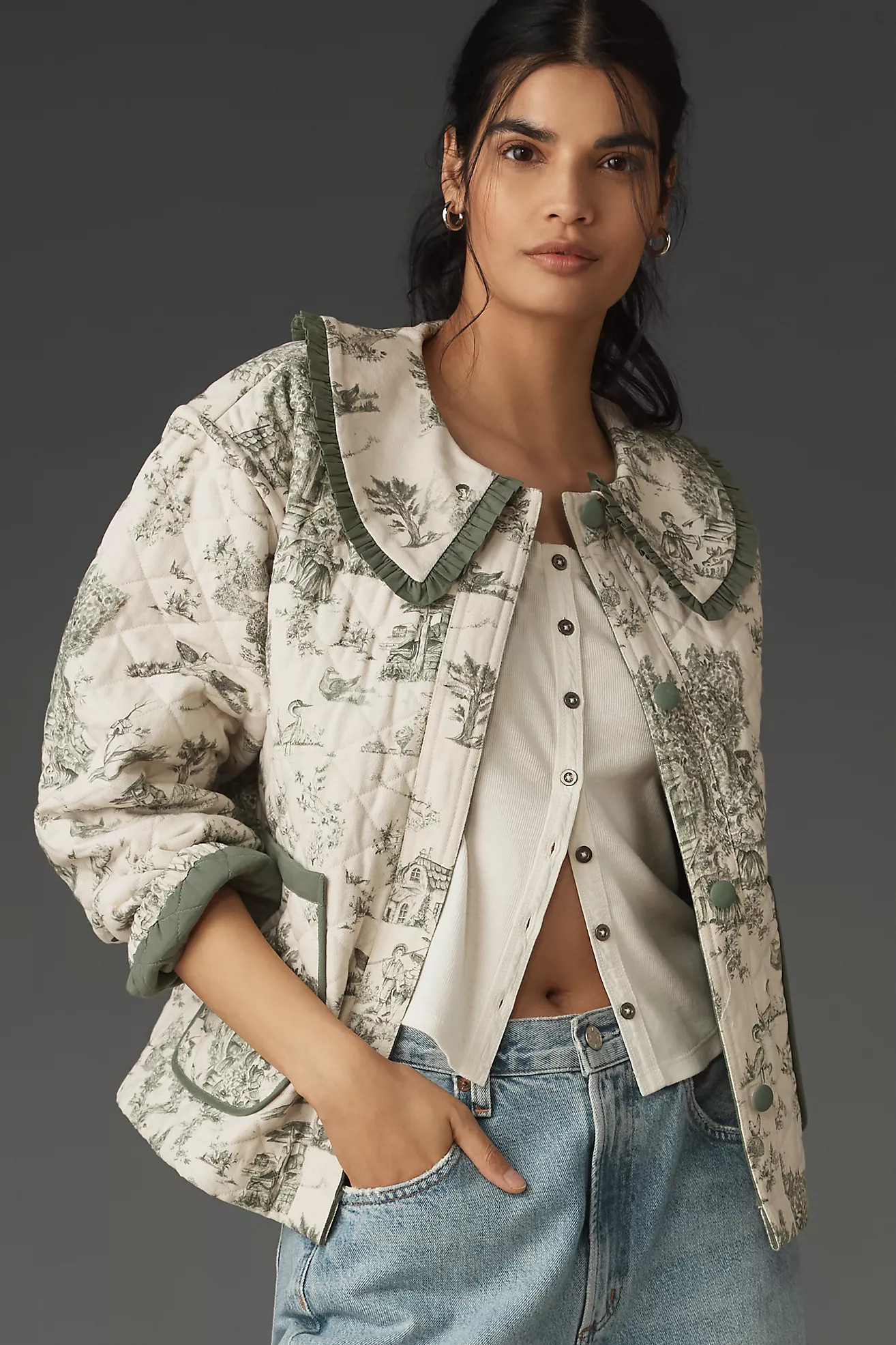 Forever That Girl Quilted Toile Jacket | Anthropologie (US)
