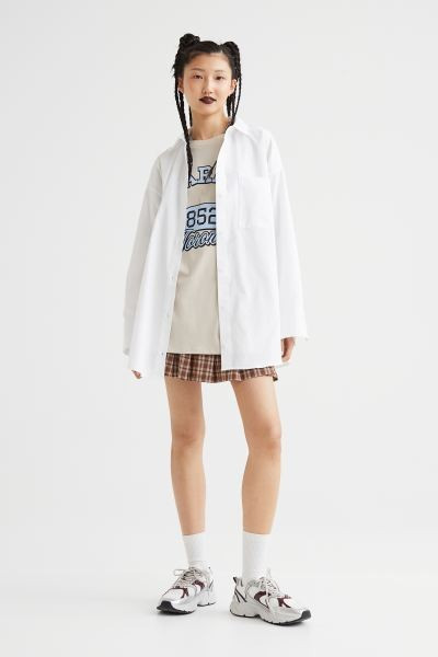 Chemise oversize en popeline | H&M (FR, IT, ES, PT, BE)