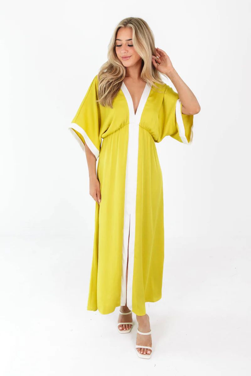 A Summer Song Maxi Dress - Lime | The Impeccable Pig
