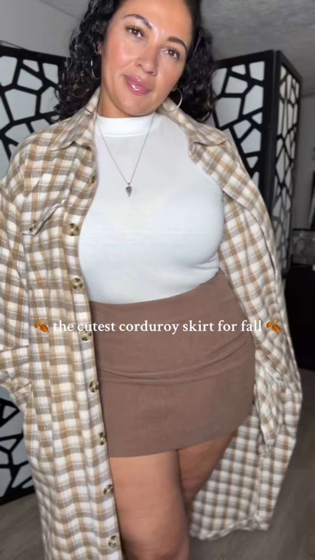 This corduroy skirt is way too cute!
Built in shorts and stretch in the waist 
For reference- I’m 5’6”, 180lbs and I’m wearing a size Large in this skirt. It’s true to size! 
#halara #midsize #fallfashion

#LTKFallSale #LTKWorkwear #LTKStyleTip