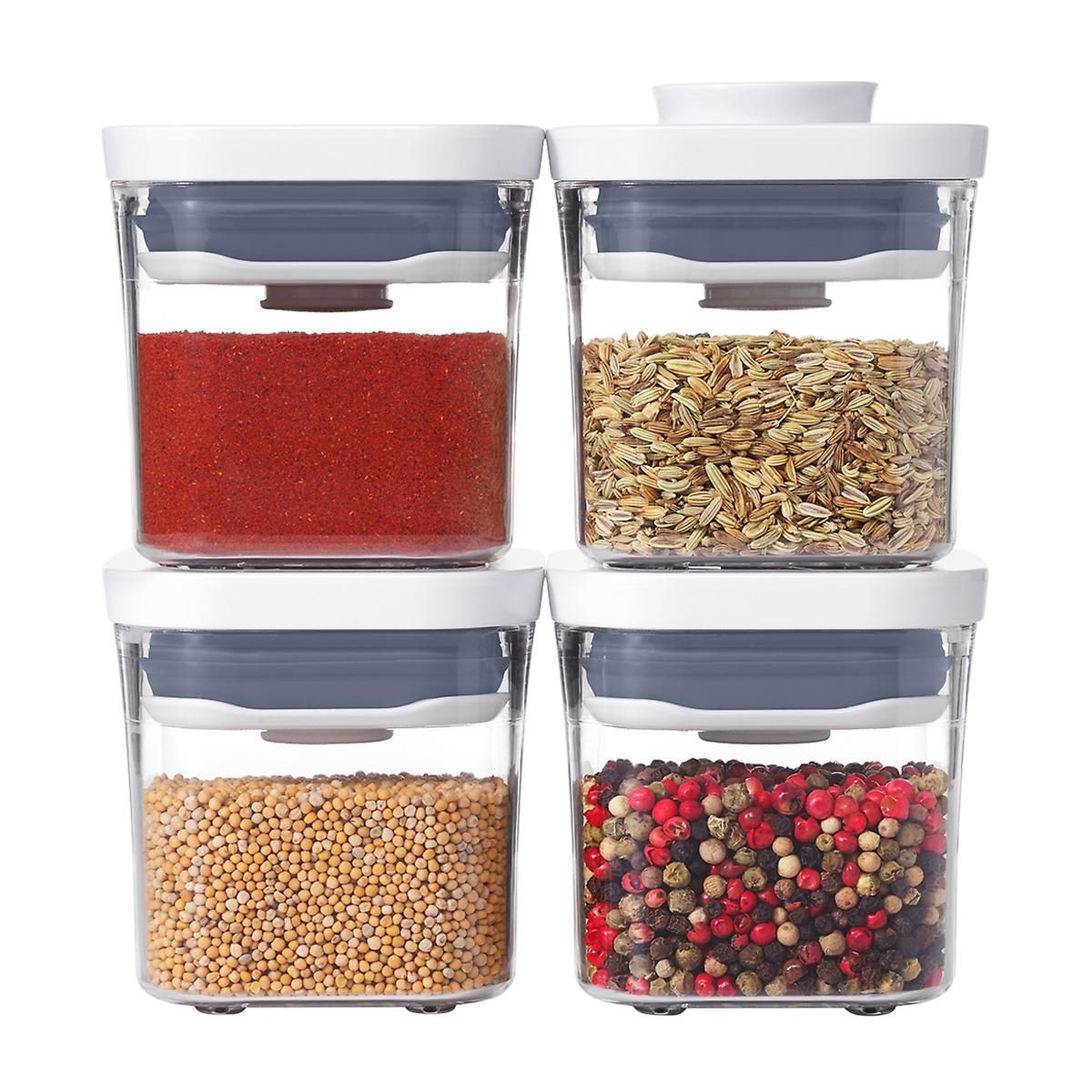 OXO Good Grips 4-Piece Mini POP Canisters | The Container Store