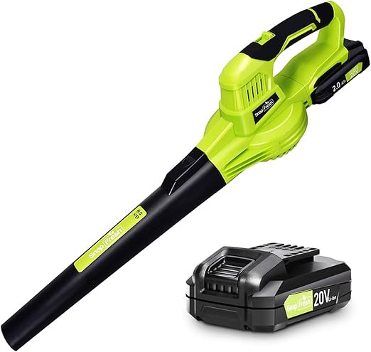 Cordless Leaf Blower - Electric Leaf Blower battery-powered, 20V Lithium Leaf Blower Cordless wit... | Amazon (US)