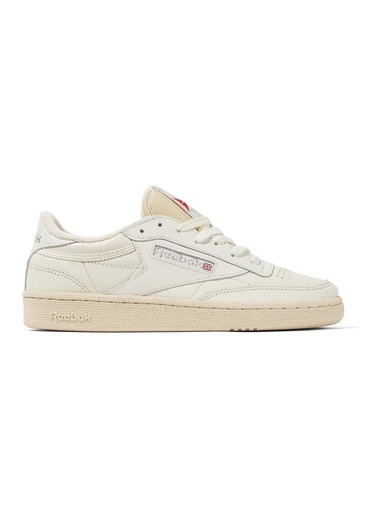 Reebok - Club C 85 Vintage Leather Sneakers - Off-white | NET-A-PORTER (US)