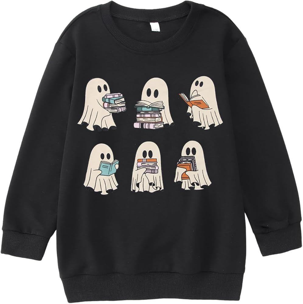 CM C&M WODRO Kids Halloween Crewneck Sweatshirts Boy Girl Ghost Graphic Pullover Tops Cute Spooky... | Amazon (US)