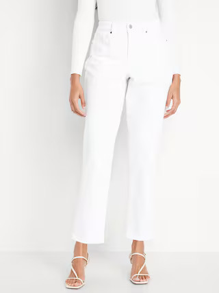 Curvy High-Waisted OG Straight Ankle Jeans | Old Navy (US)
