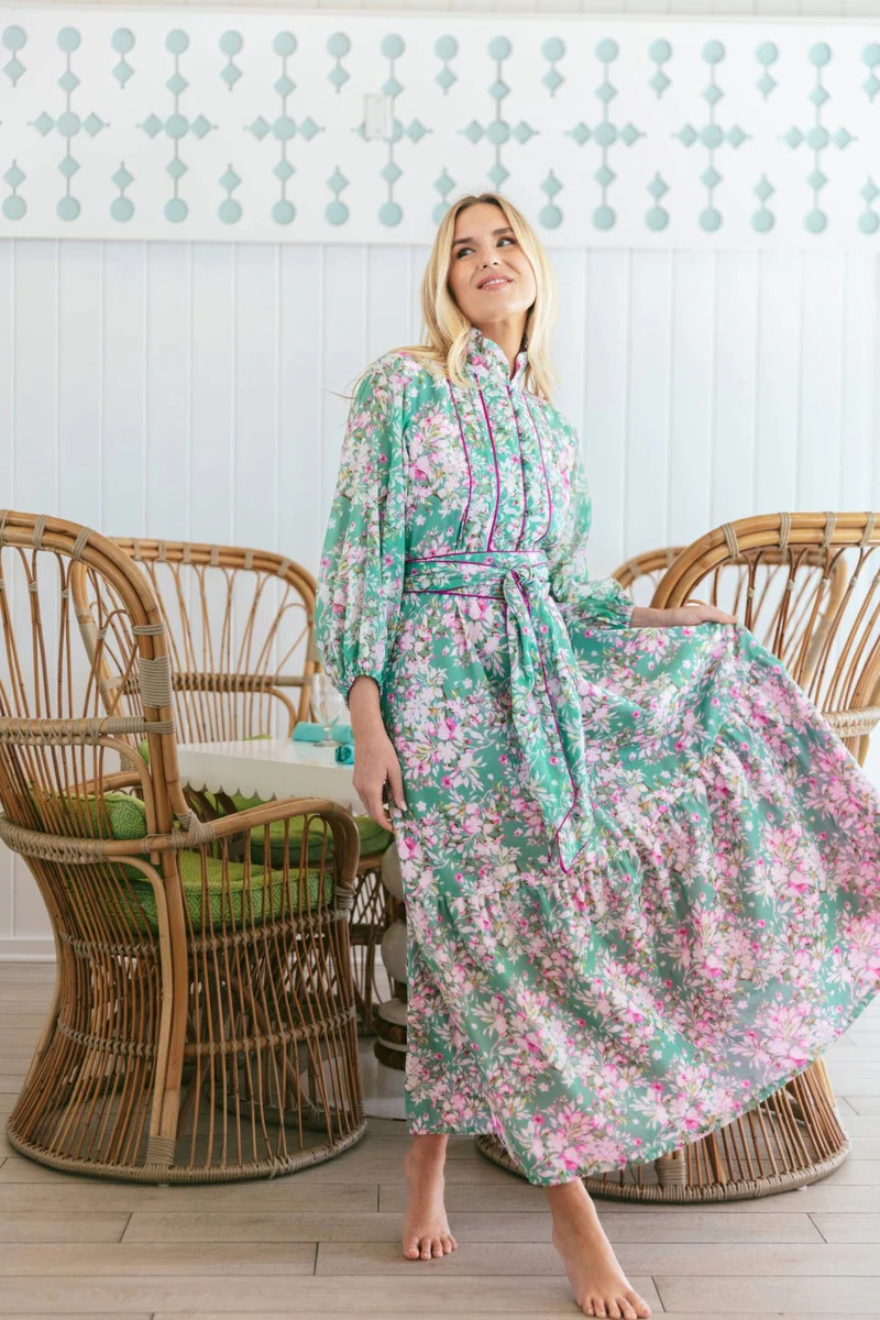 Sue Sartor Flounce™️ Maxi | Apple Blossom Cotton Voile | SUE SARTOR