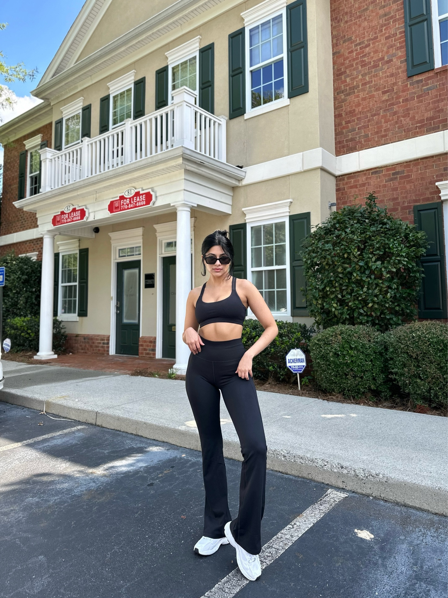 Black workout sets, cute gym clothes, cute gym sets, workout sets, gym fashion, athleisure wear, chic workout sets, flared leggings 

#LTKfitness #LTKunder50 #LTKstyletip