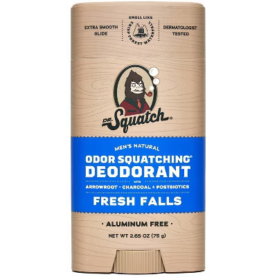 DR. SQUATCH Men's Natural Solid Deodorant Fresh Falls - Aluminum -Free 2.65oz | Target