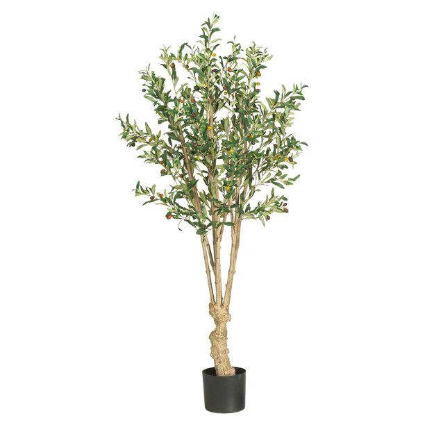 Nearly Natural 5ft. Olive Artificial Tree - Walmart.com | Walmart (US)