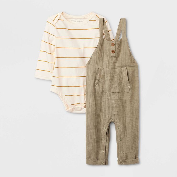 Grayson Collective Baby Gauze Long Sleeve Jumpsuit Set | Target