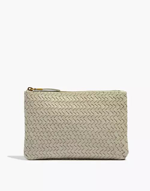 The Leather Pouch Clutch: Woven Edition | Madewell