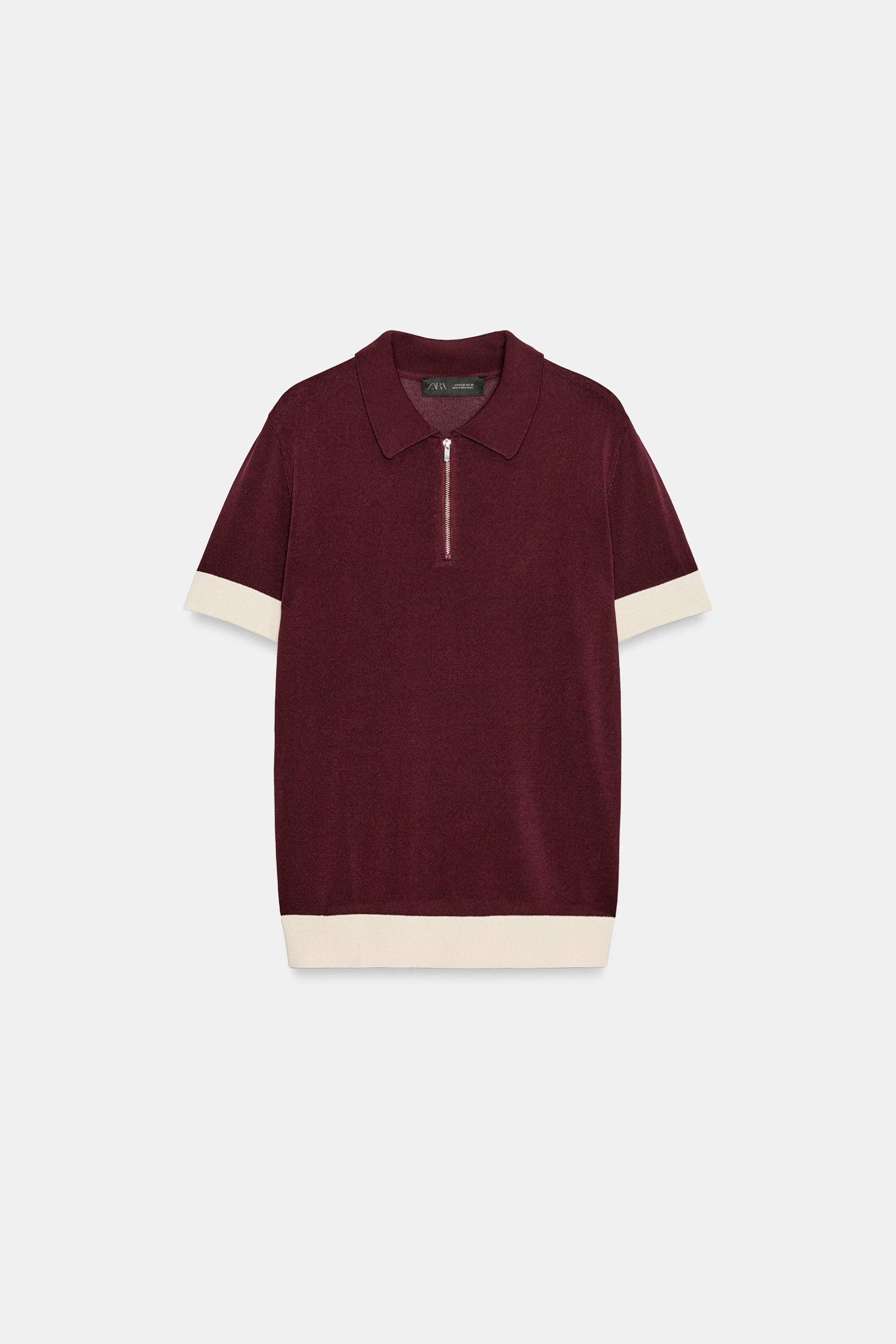 KNIT ZIP POLO SHIRT | Zara Canada